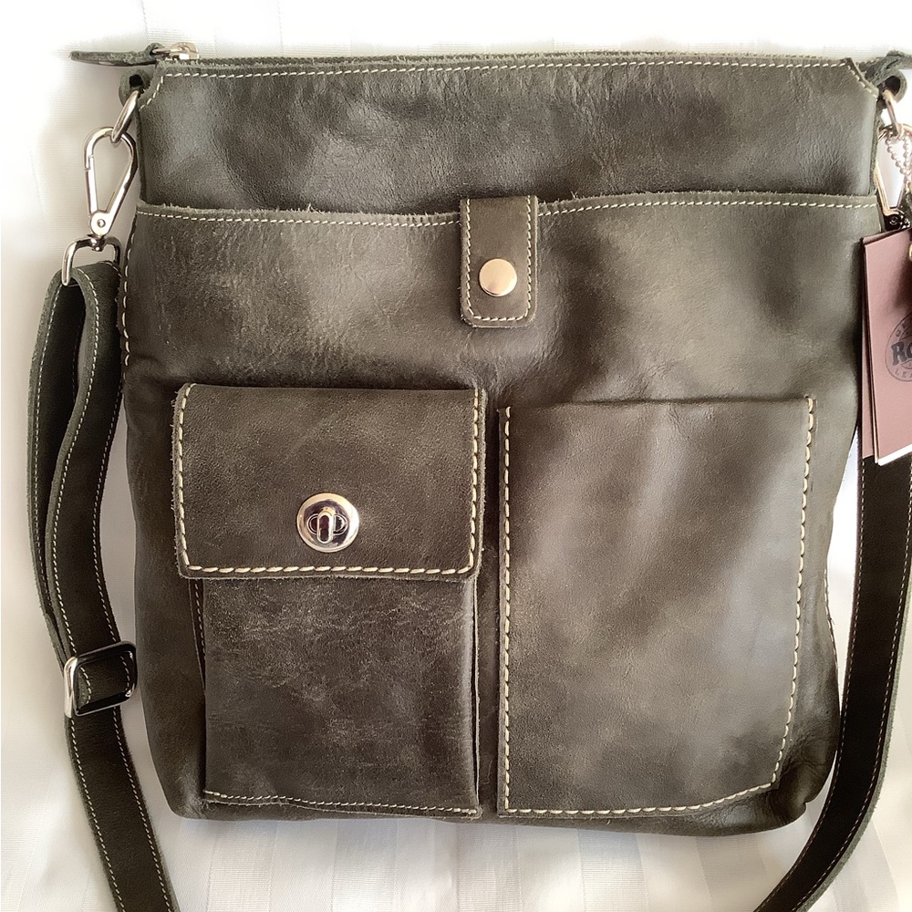 🇨🇦 Roots Canadian Villager Crossbody / Shoulder Bag - Tribe Leather - NWT